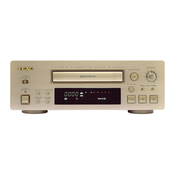Teac R-H500 Manual Del Usuario