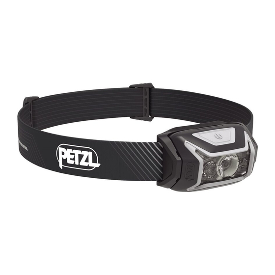 Petzl ACTIK CORE Manual De Instrucciones