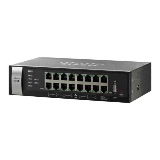 Cisco RV320 Guia De Inicio Rapido