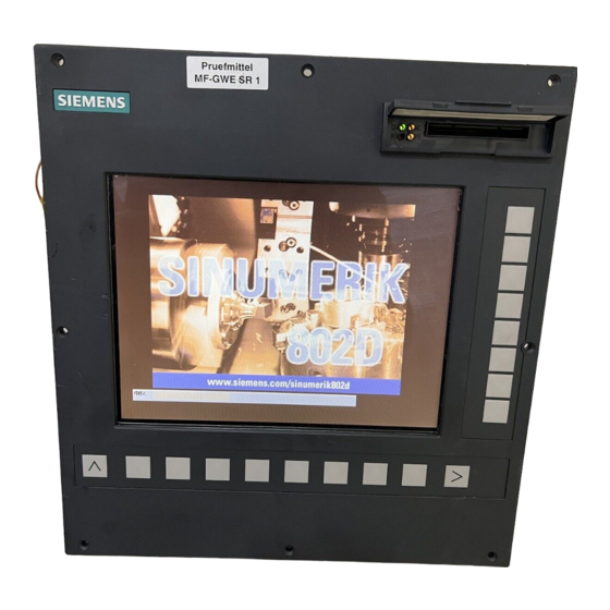 Siemens SINUMERIK 802D Manual De Programación Y Manejo