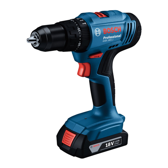 Bosch Professional GSB 183-LI Manual Original