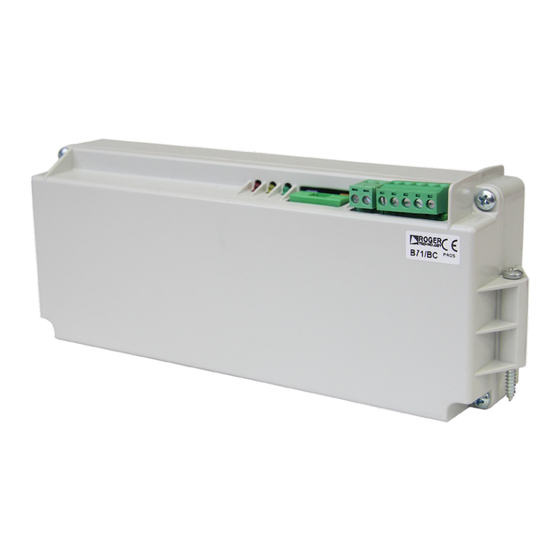Roger Technology B71/BC Serie Instrucciones Y Advertencias Para El Instalador