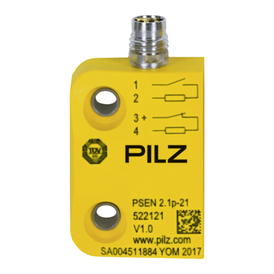 Pilz PSEN 2.1p-21 Manual De Instrucciones