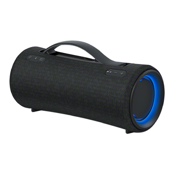Sony SRS-XG300 Guia De Ayuda