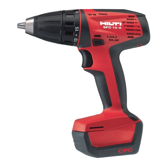 Hilti SFC 14-­A Manual Del Usuario