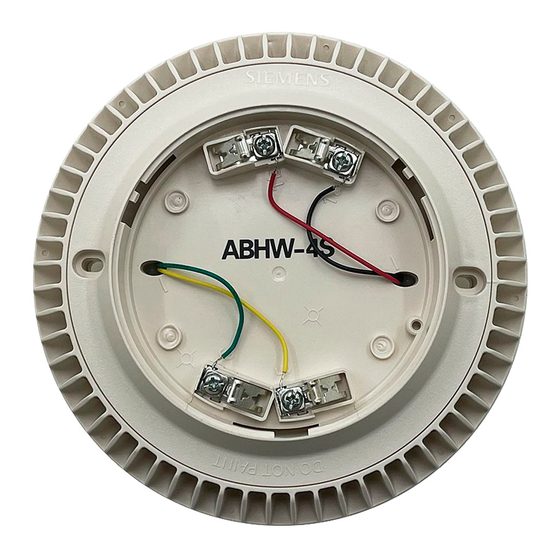 Siemens ABHW-4S Instrucciones De Instalación