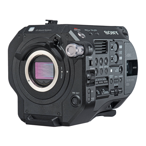 Sony PXW-FS7M2 Manuales