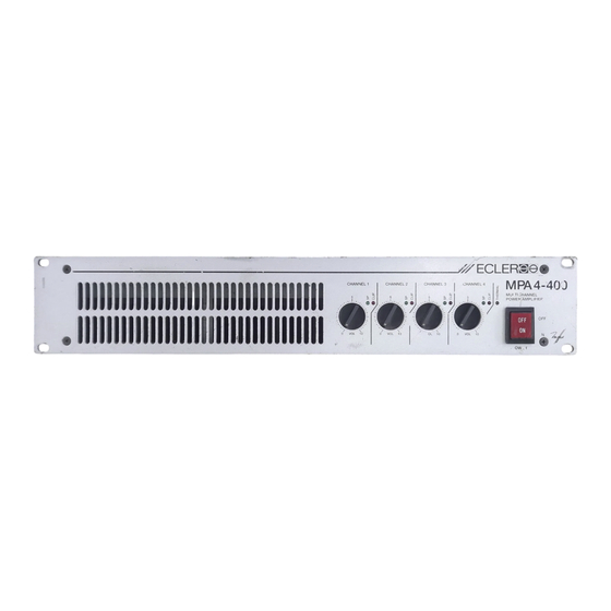 Ecler MPA4-400 Manual De Instrucciones