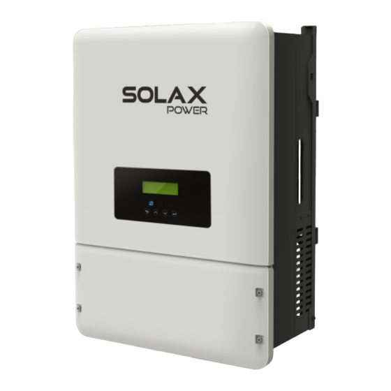 SolaX Power X3-Hybrid Serie Manual De Usuario