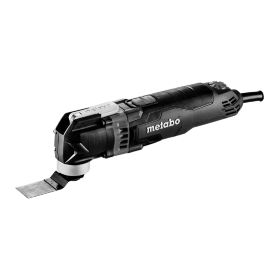 Metabo MT 400 Quick Manual Del Usuario