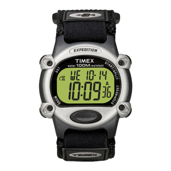 Timex W-90 Guia De Inicio Rapido