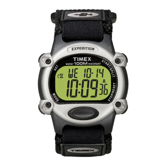 Timex W-90 Manual De Instrucciones