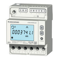 socomec COUNTIS E21 Manual De Instrucciones