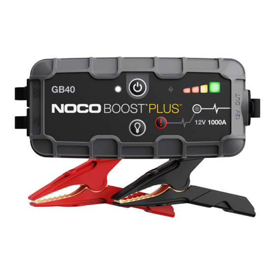 NOCO Genius BOOST+ GB40 Guía De Usuario