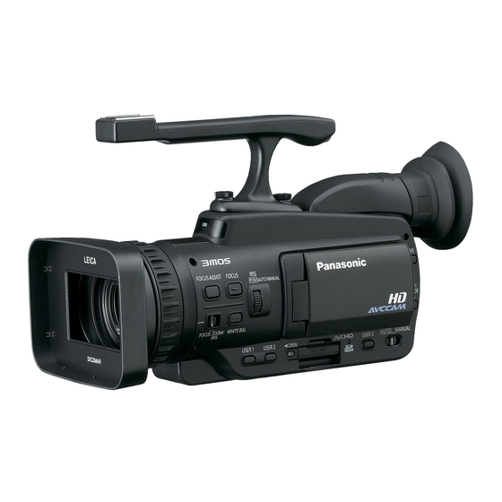 Panasonic AVCCAM AG-HMC40P Manuales