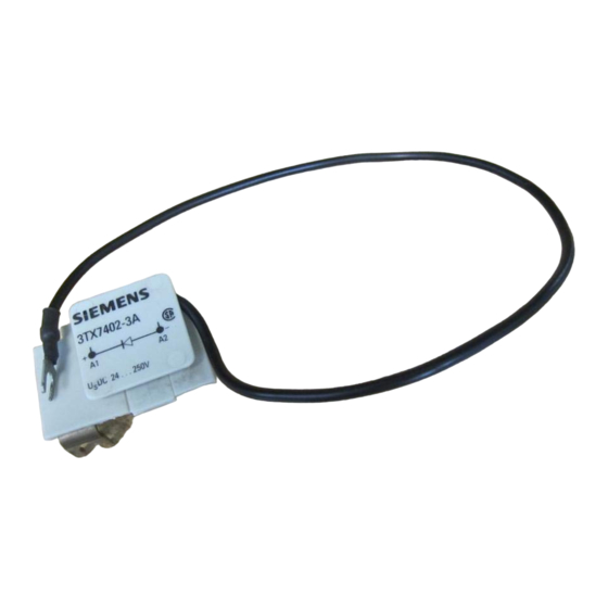 Siemens 3TX7402-3 Manual De Instrucciones