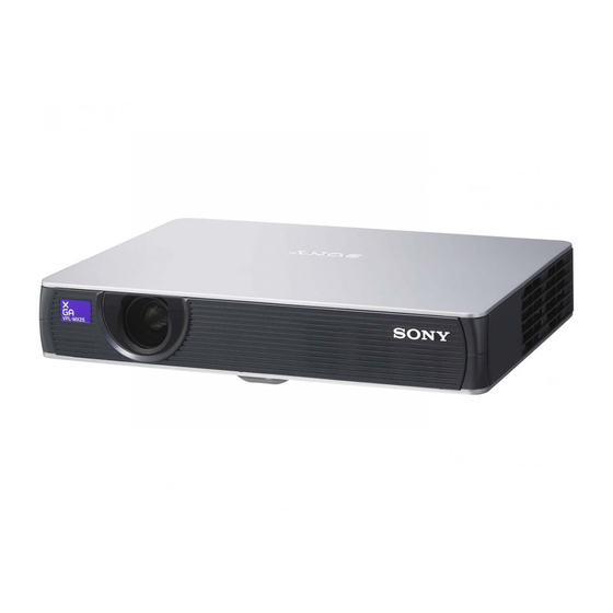 Sony VPL-MX20 Manual De Instrucciones