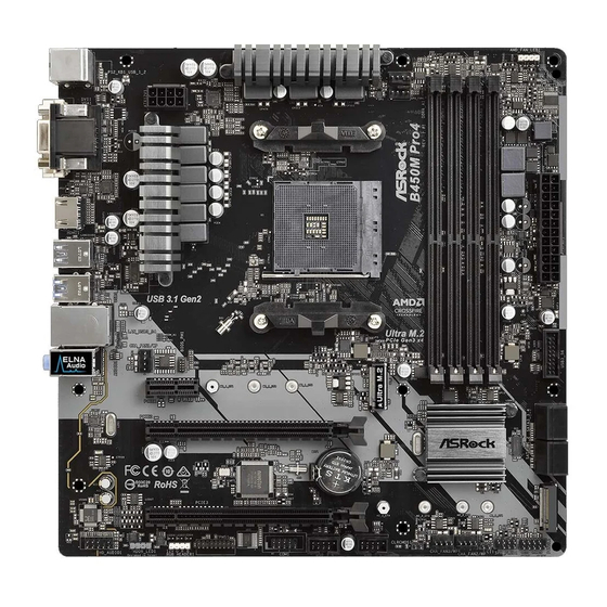 ASROCK B450M Pro4 Manual De Instrucciones