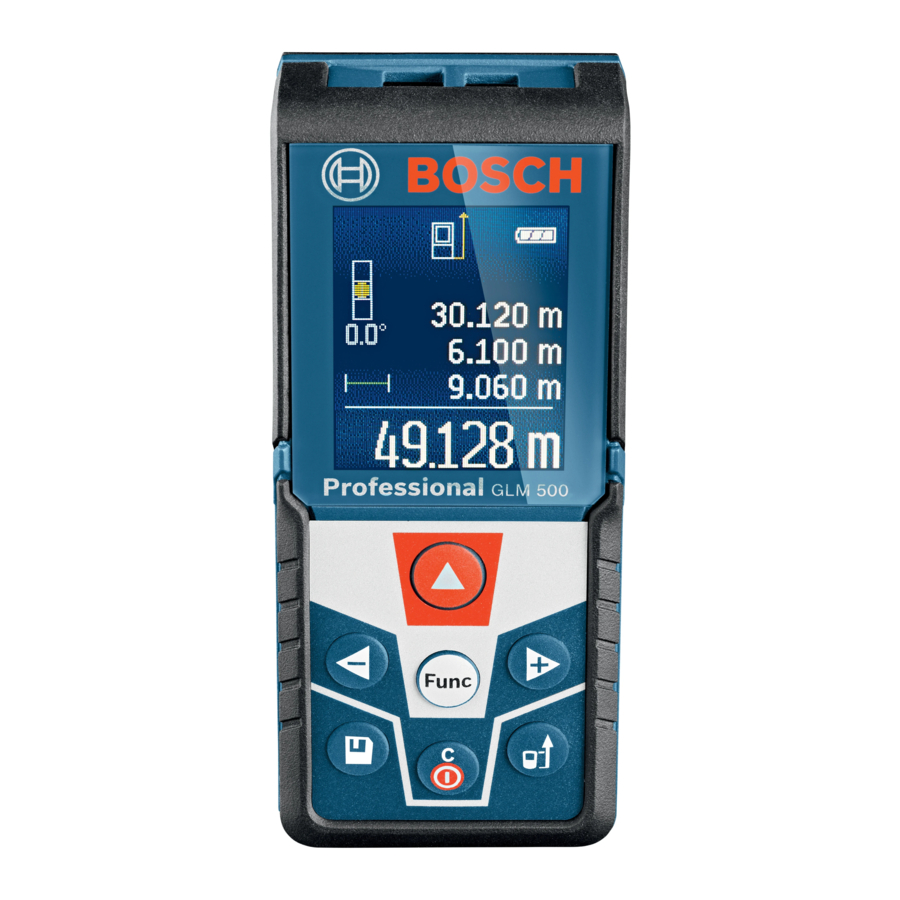 Bosch GLM 500 Professional Manuales