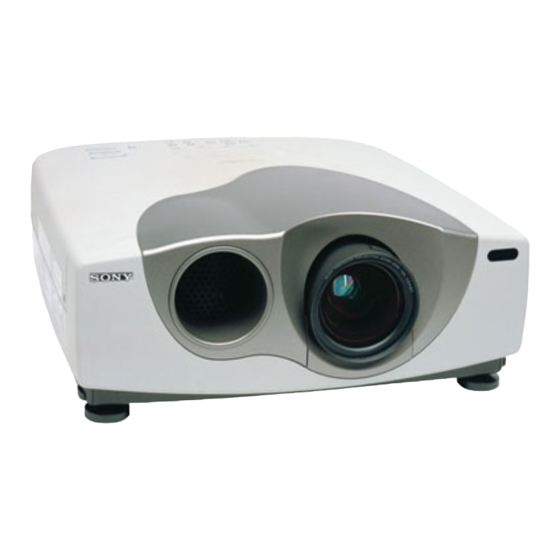 Sony VPL-VW12HT Manual De Instrucciones