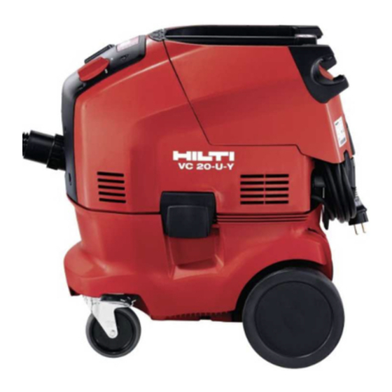 Hilti VC 20-U-Y Manual De Instrucciones