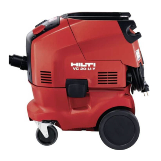 Hilti VC 20-U-Y Manual De Instrucciones