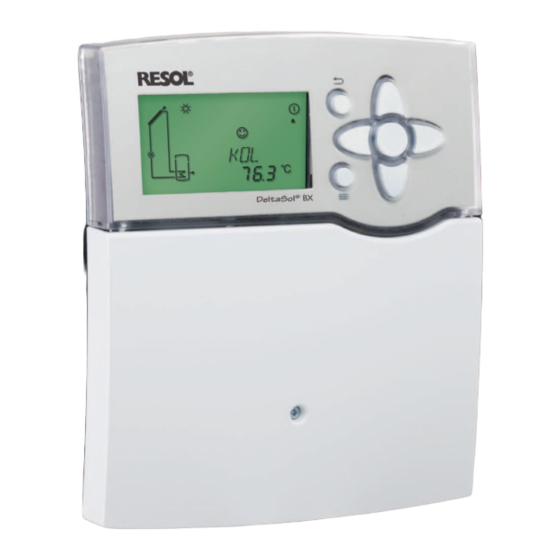 Resol DeltaSol BX Manual Para El Instalador Especializado