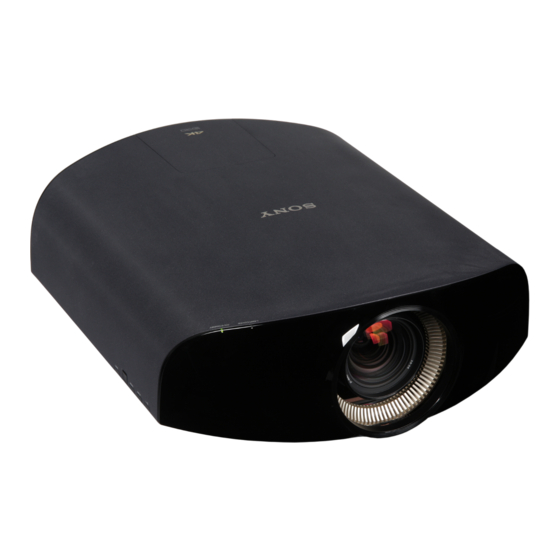 Sony VPL-VW1100ES Manual De Referencia Rápida