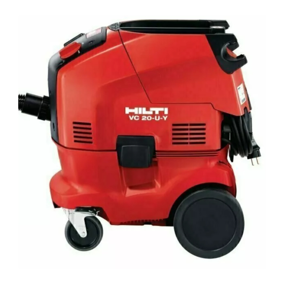 Hilti VC 20-U-Y Manual De Instrucciones