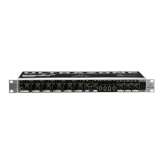 Behringer ULTRAZONE ZMX8210 Manual De Instrucciones