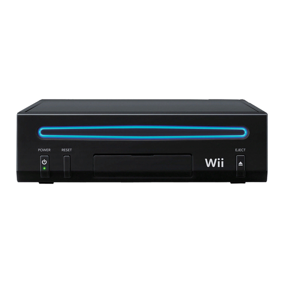Nintendo Wii RVL-101 EUR Manuales