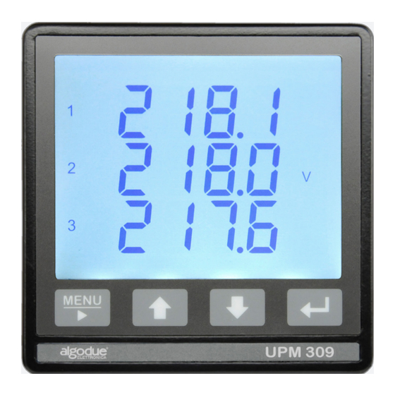 Algodue ELETTRONICA UPM309 Manual Del Usuario