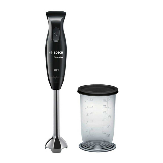 Bosch CleverMixx MSM2610B Instrucciones De Uso