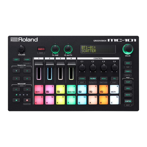 Roland MC-101 Manual Del Usuario