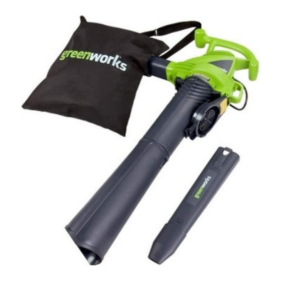 GreenWorks BVA803 Manuales