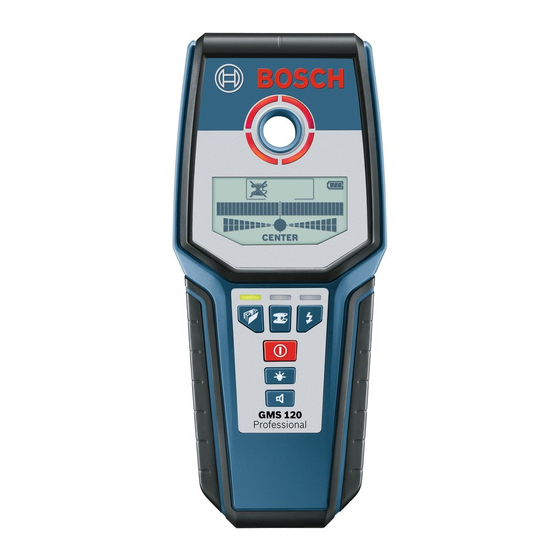 Bosch GMS120 Instrucciones De Funcionamiento Y Seguridad