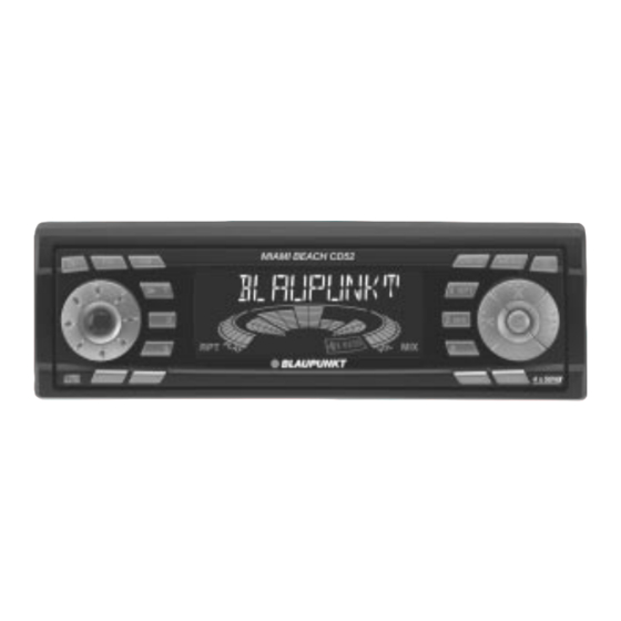 Blaupunkt Miami Beach CD52 Instrucciones De Manejo