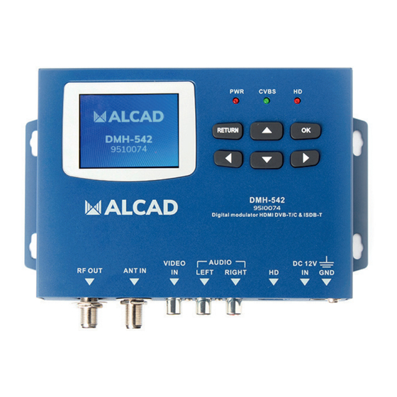 Alcad DMH-542 Manual De Instalación