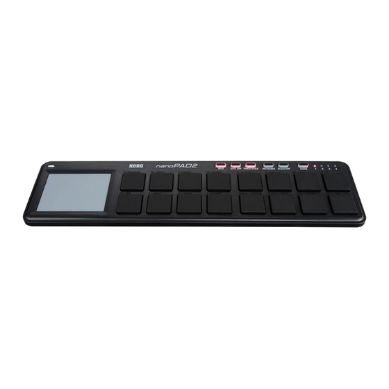 Korg nanoPAD2 Manual Del Usuario