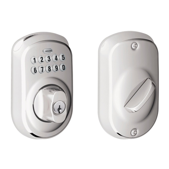 Schlage BE365 Manual Del Usuario