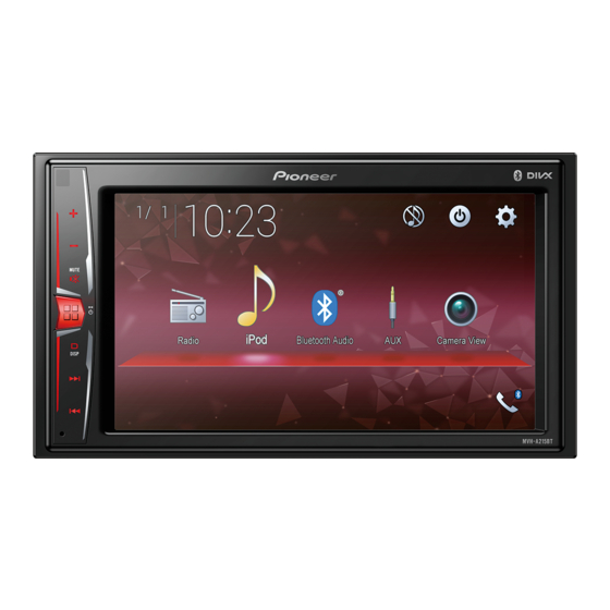 Pioneer MVH-A215BT Manual De Instrucciones