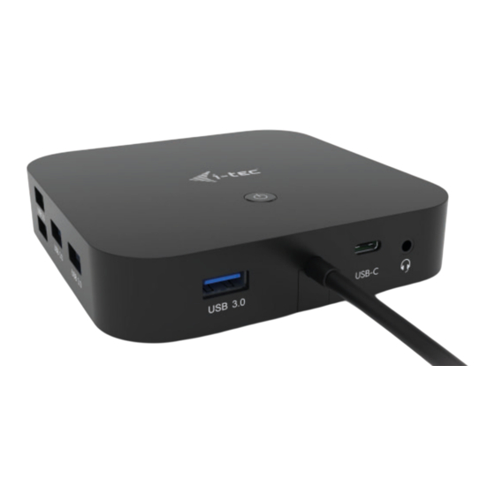 i-tec C31HDMIDPDOCKPD100 Manual De Instrucciones