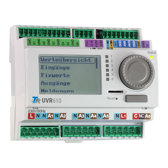 TA UVR610 Instrucciones De Montaje
