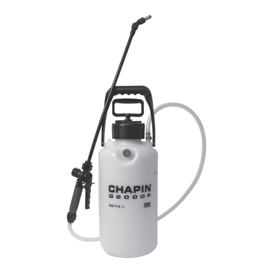 Chapin G2000P Manual De Instrucciones