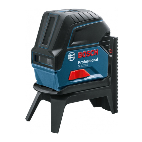 Bosch GCL 2-50 Professional Manuales