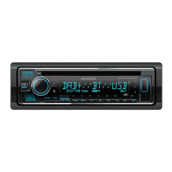 Kenwood KDC-BT740DAB Manual De Instrucciones