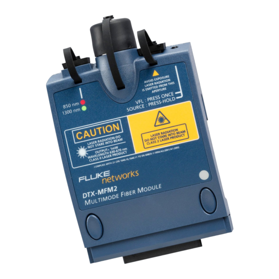 Fluke Networks DTX-MFM2 Manuales