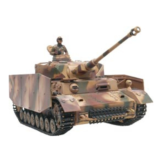 REVELL PANZER IV TANK Manual Del Usuario