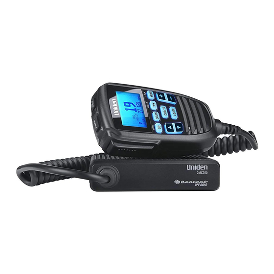 Uniden CMX760 Manual De Instrucciones