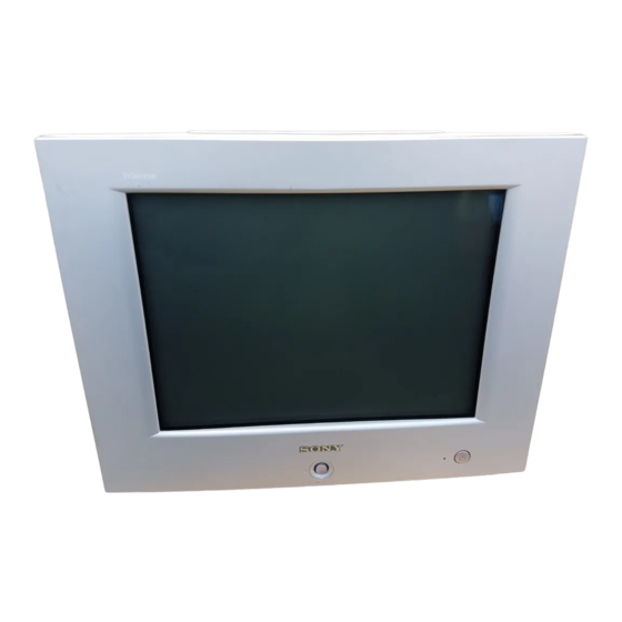 Sony Trinitron HMD-A200 Manual De Instrucciones